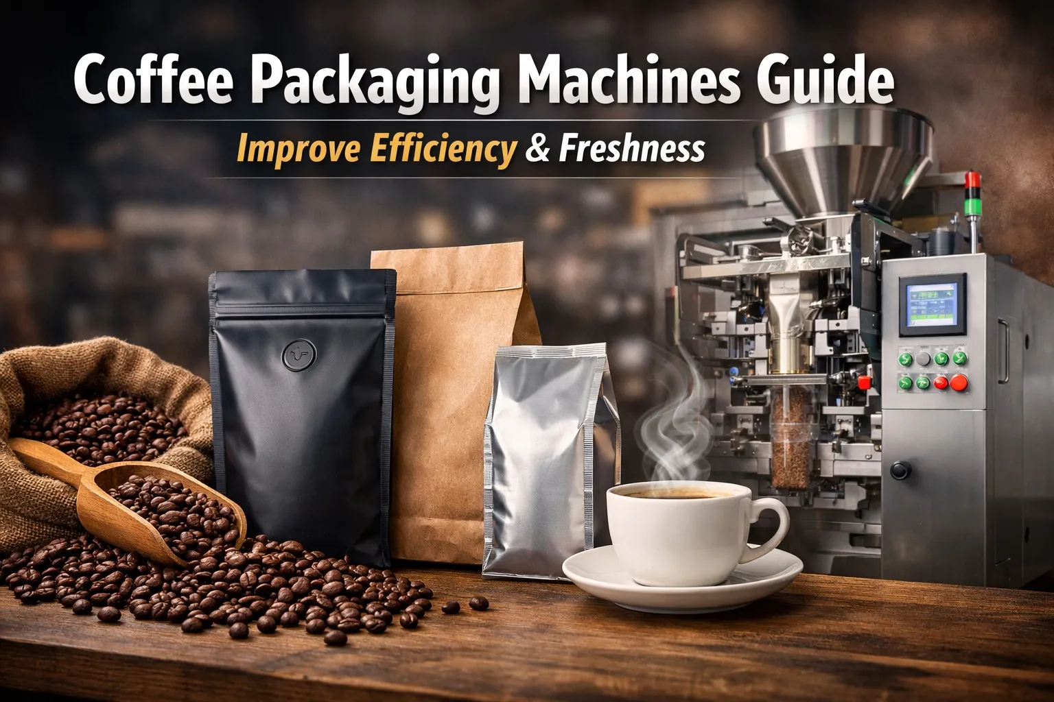 Che tipo di attrezzature per il packaging del caffè esistono?